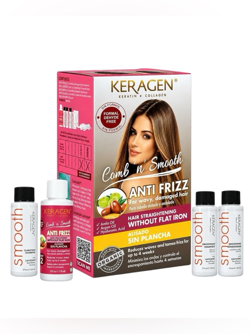 Keragen Comb n Smooth Anti Frizz At Home Keratin Treatment